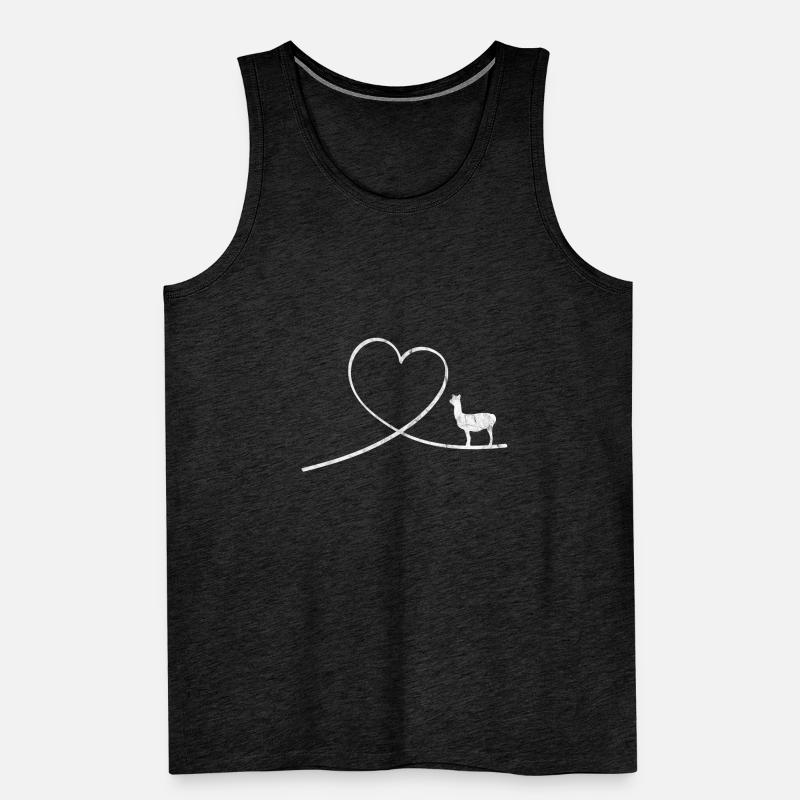 Llama Alpaca Animals Pet Gift Gift Idea Men's Premium Organic Tank Top