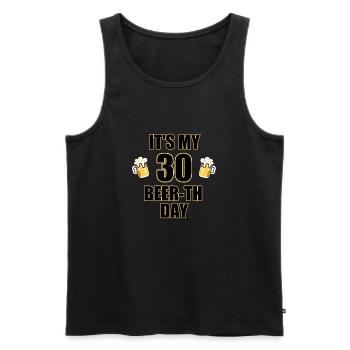 30. Geburtstag Geschenk - Männer Premium Bio Tank Top - Schwarz - Vorne - Michal (187cm)