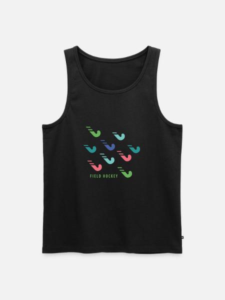 Hockey stick - Men's Premium Organic Tank Top - black