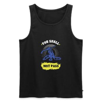 ice hockey sport goalie - Männer Premium Bio Tank Top - Schwarz - Vorne - AI Model Male 178 light (178cm)