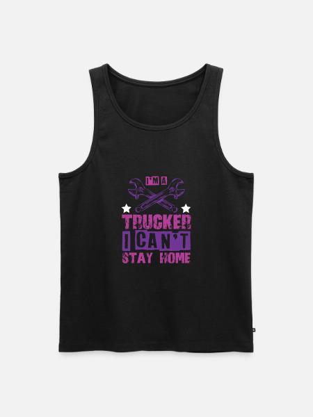 Trucker Cool Saying - Men's Premium Organic Tank Top - black