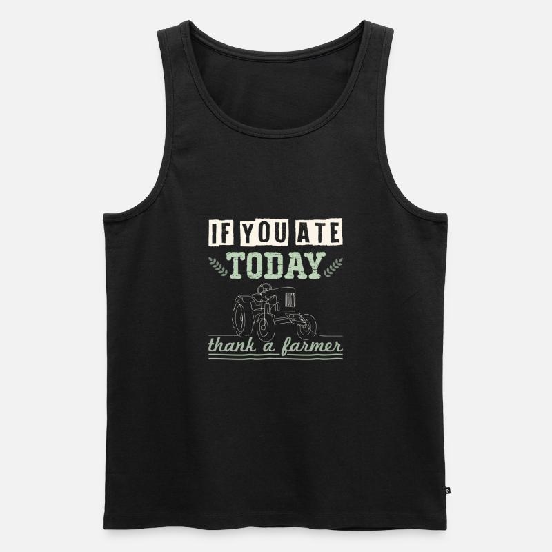 bauer farmer - Männer Premium Bio Tank Top - Schwarz
