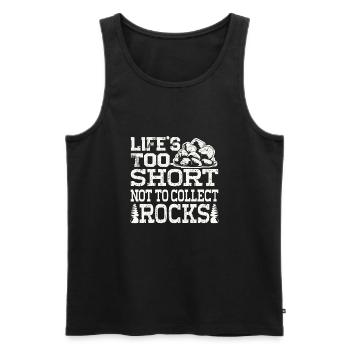 Rocksammler Geologie Lapidary Geologe Mineral - Männer Premium Bio Tank Top - Schwarz - Vorne - AI Model Male 178 light (178cm)