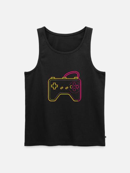 Retro Gaming Controller - Men's Premium Organic Tank Top - black