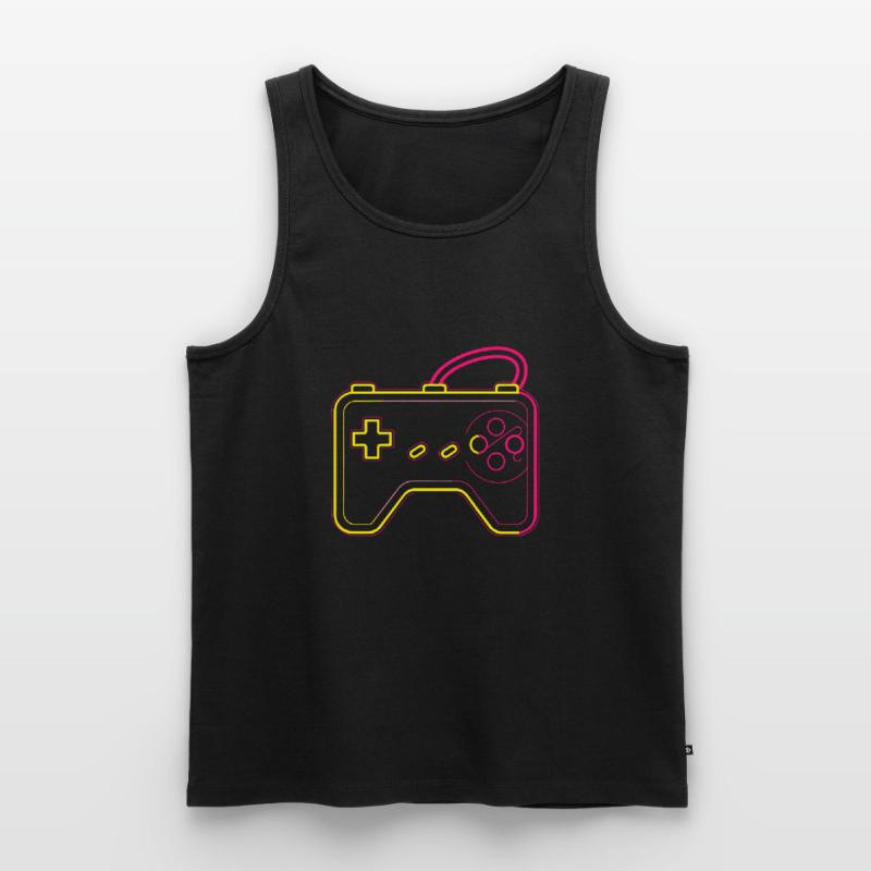 Retro Gaming Controller Men's Premium Organic Tank Top