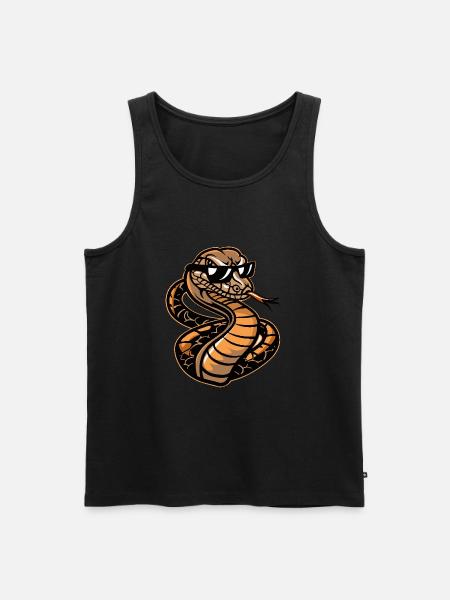 Snake Cobra Cool Comic - Men's Premium Organic Tank Top -