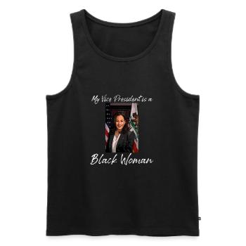 Kamala Harris 2020, let's do it, Kamala Harris - Men's Premium Organic Tank Top - black - Front - Michal (187cm)