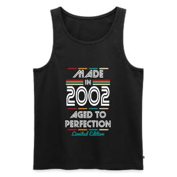 20th Birthday - Made in 2002 - Men's Premium Organic Tank Top - black - Front - Michal (187cm)