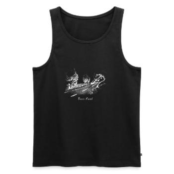 Road bass - Débardeur bio Premium Homme - noir - Devant - Michal (187cm)