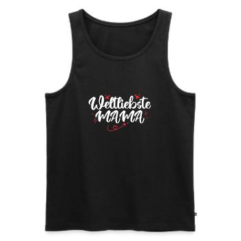Mutter Familie Mama Geschenk - Débardeur bio Premium Homme - noir - Devant - Michal (187cm)