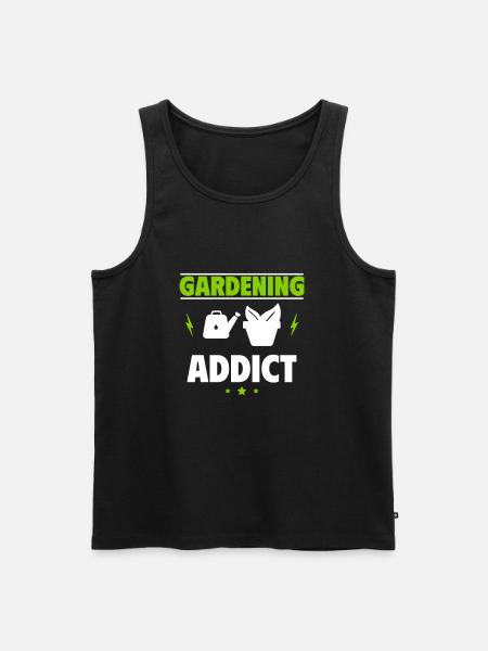 Garden-addicted - Men's Premium Organic Tank Top - black