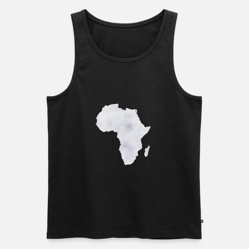 Afrika - Männer Premium Bio Tank Top - Schwarz