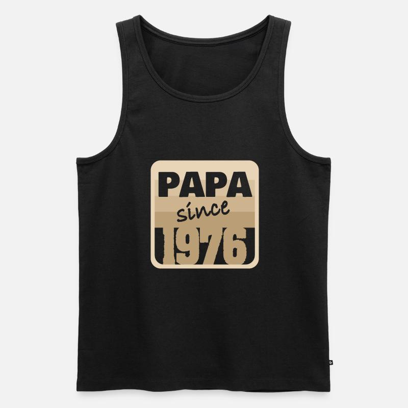 1976 1976 - Männer Premium Bio Tank Top - Schwarz