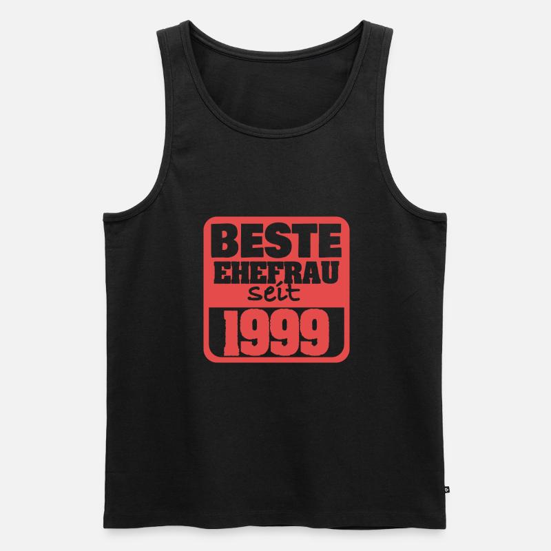 Ehefrau 1999 - Männer Premium Bio Tank Top - Schwarz