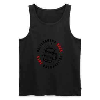 Polterabend 2025 - Männer Premium Bio Tank Top - Schwarz - Vorne - Michal (187cm)