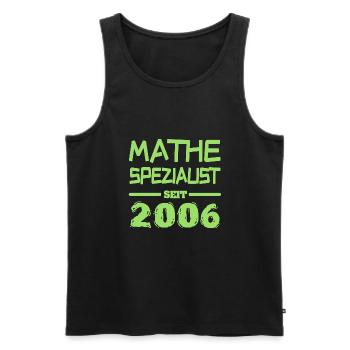 Witzig 2006 - Männer Premium Bio Tank Top - Schwarz - Vorne - AI Model Male 178 light (178cm)