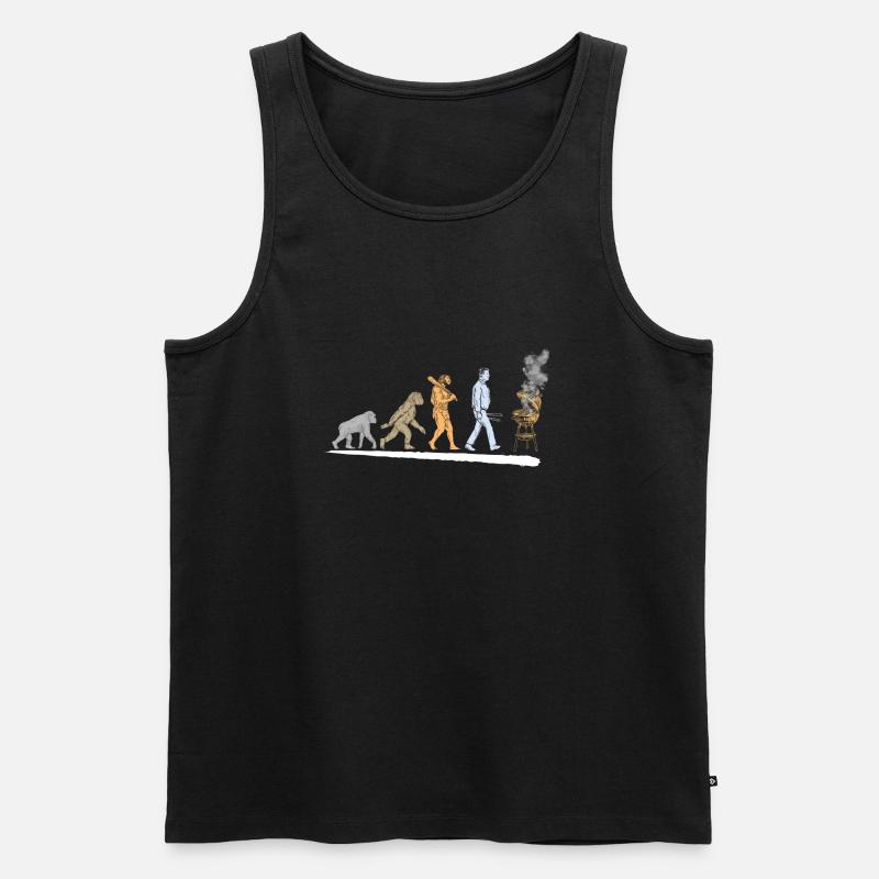 Grill Evolution - Männer Premium Bio Tank Top - Schwarz