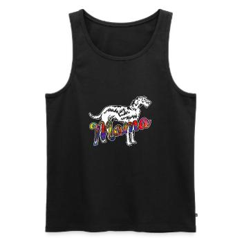 Irish Wolfhound Irish Wolfhound Mama - Men's Premium Organic Tank Top - black - Front - Michal (187cm)