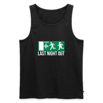 Last Night Out - Man - Männer Premium Bio Tank Top - Schwarz - Vorne - AI Model Male 178 light (178cm)