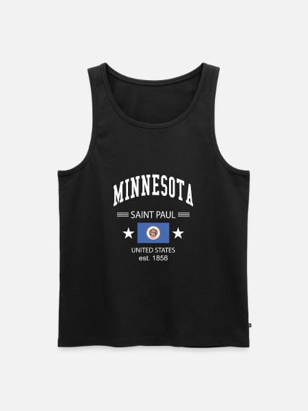 Minnesota - Men's Premium Organic Tank Top - black