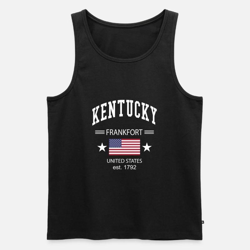 Kentucky - Männer Premium Bio Tank Top - Schwarz