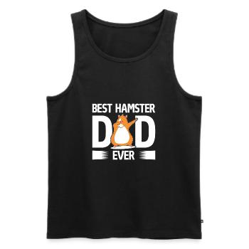 Meilleur hamster papa de tous les temps Dabbing Golden Hamster - Débardeur bio Premium Homme - noir - Devant - Michal (187cm)