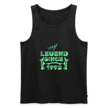 Geschenkidee 1992 - Männer Premium Bio Tank Top - Schwarz - Vorne - AI Model Male 178 light (178cm)