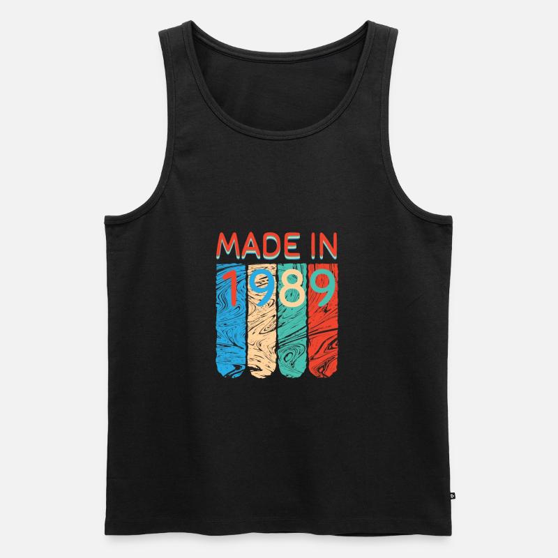 Made in 1989 - Männer Premium Bio Tank Top - Schwarz