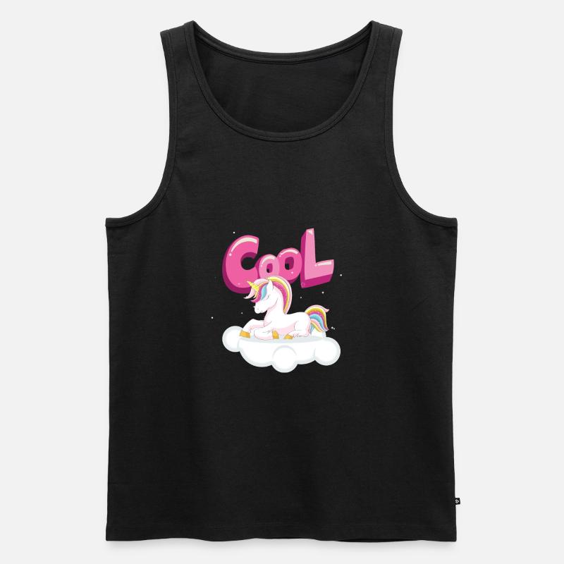 Licorne cool - Débardeur bio Premium Homme - noir