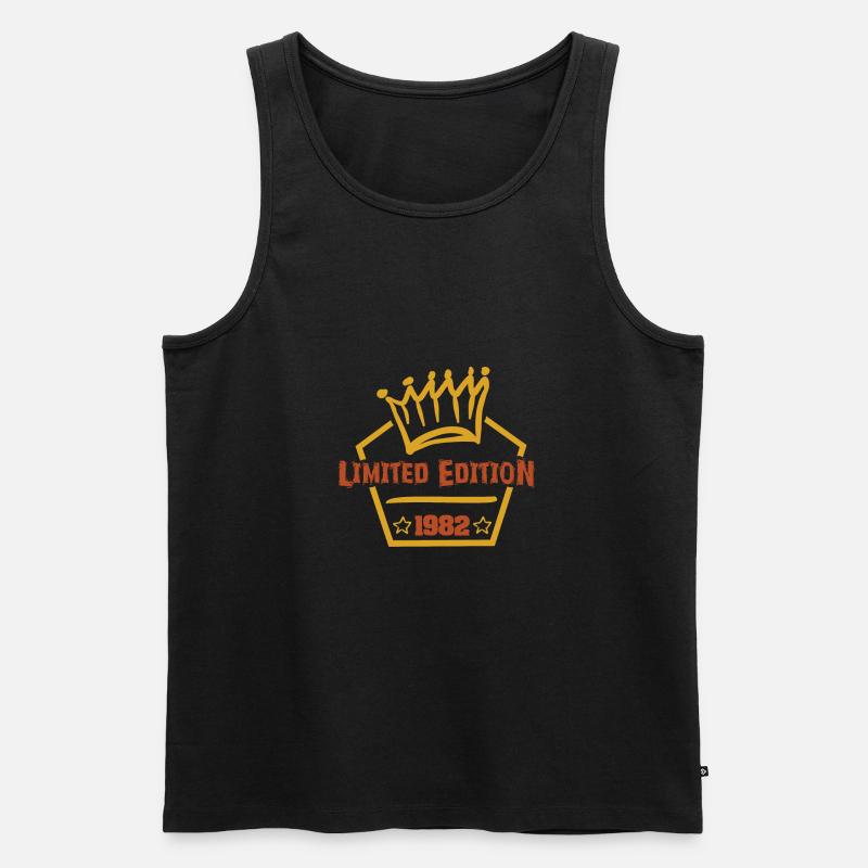 Edition 1982 - Männer Premium Bio Tank Top - Schwarz