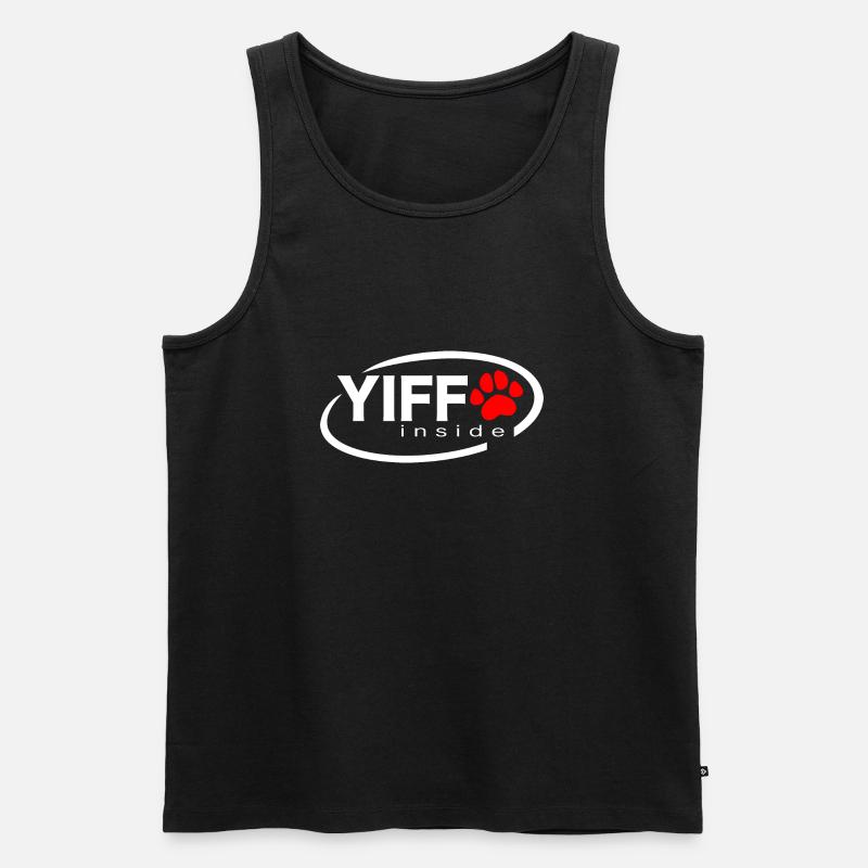Yiff inside - Männer Premium Bio Tank Top - Schwarz