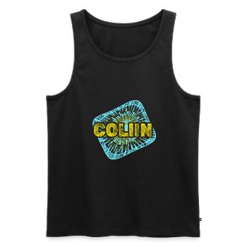 Geschenk für Collin - Männer Premium Bio Tank Top - Schwarz - Vorne - AI Model Male 178 light (178cm)