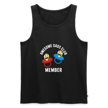Awesome Dads Club Member of the Dads' Club - Men's Premium Organic Tank Top - black - Front - AI Model Male 178 light (178cm)