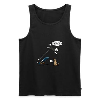 Border collie / Agilität des Hundes - Männer Premium Bio Tank Top - Schwarz - Vorne - AI Model Male 178 light (178cm)