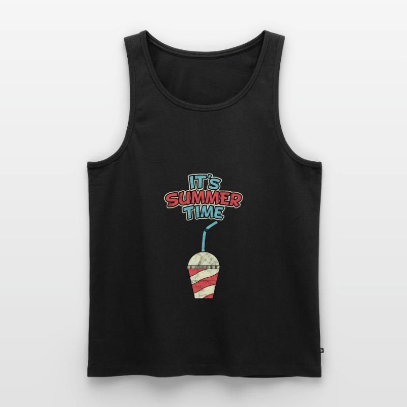 Milchshake Sommer Eis Softeis Limonade Geschenk Männer Premium Bio Tank Top
