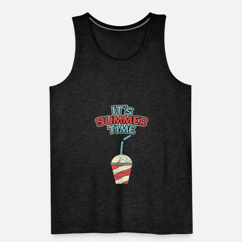 Milchshake Sommer Eis Softeis Limonade Geschenk Männer Premium Bio Tank Top