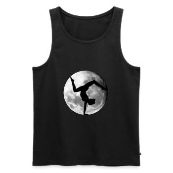 Mond Akrobatik Turnen Gymnastik - Männer Premium Bio Tank Top - Schwarz - Vorne - AI Model Male 178 light (178cm)