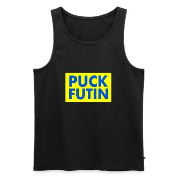 Fck ptn - Männer Premium Bio Tank Top - Schwarz - Vorne - AI Model Male 178 light (178cm)
