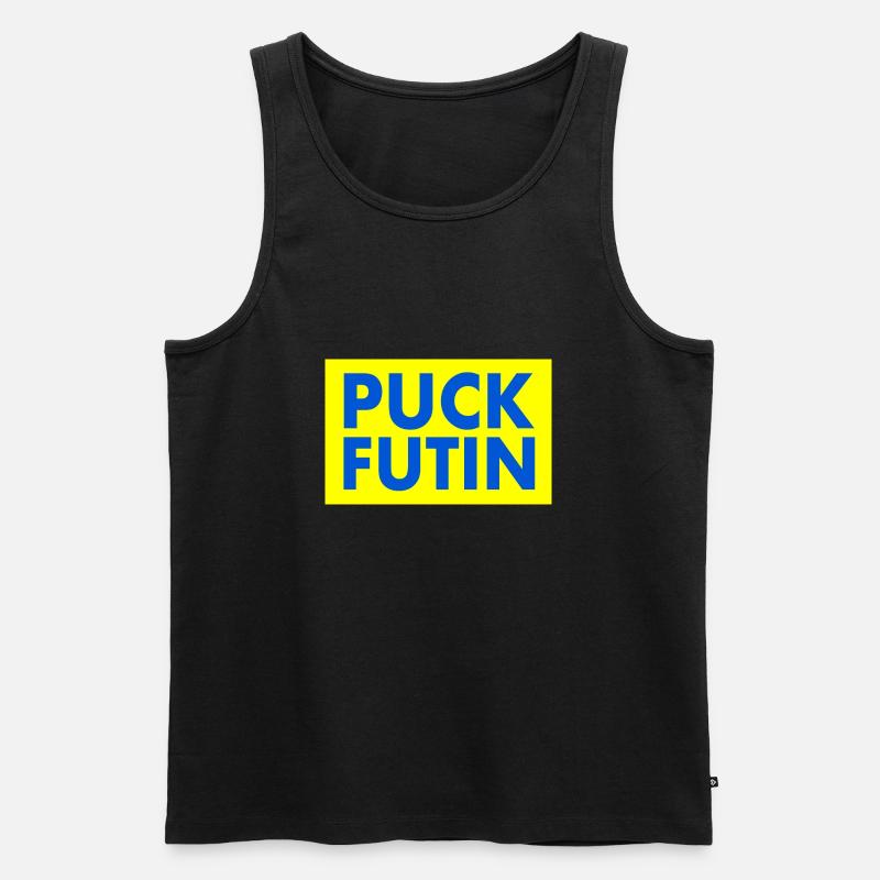 Fck ptn - Männer Premium Bio Tank Top - Schwarz