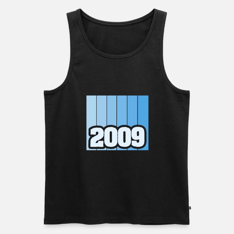 2009 2009 - Männer Premium Bio Tank Top - Schwarz