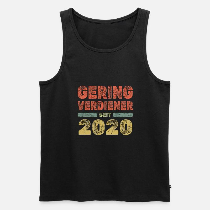 2020 2020 - Männer Premium Bio Tank Top - Schwarz