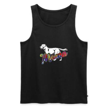 Labrador Retriever Labrador Retriever Mama - Men's Premium Organic Tank Top - black - Front - Michal (187cm)