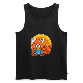 Ramen Life Motiv Raccoon Chemise Motif Ramen Noodle - Débardeur bio Premium Homme - noir - Devant - AI Model Male 178 light (178cm)