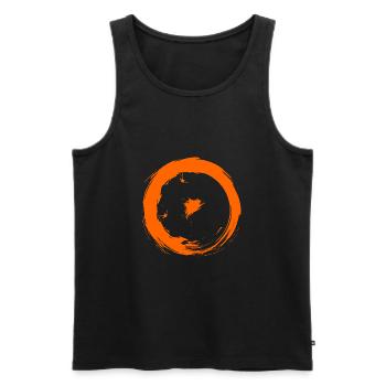 Astronomische Symbole Sonne - Männer Premium Bio Tank Top - Schwarz - Vorne - AI Model Male 178 light (178cm)