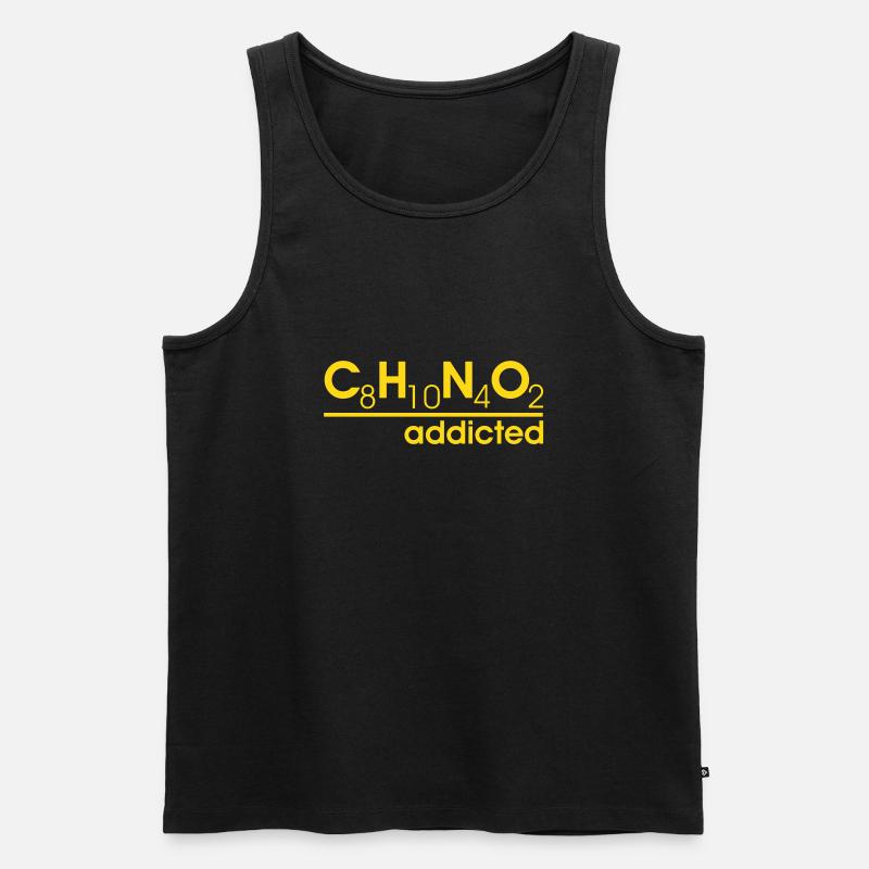 coffein süchtig - Männer Premium Bio Tank Top - undefined