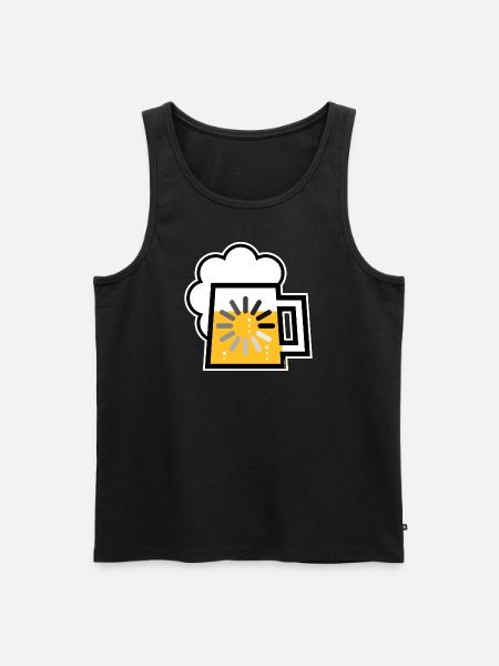 Beer Loading (Drinking In Progress / | ) - Men's Premium Organic Tank Top - black