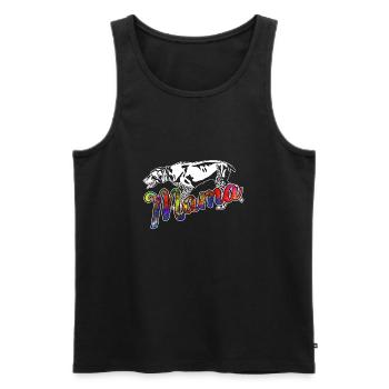 German Shorthaired Pointer Mama - Men's Premium Organic Tank Top - black - Front - AI Model Male 178 light (178cm)