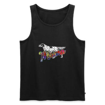 Irish Setter Irish Setter Mama - Men's Premium Organic Tank Top - black - Front - AI Model Male 178 light (178cm)