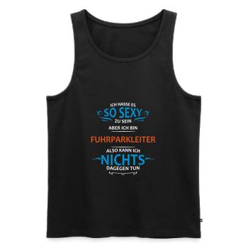 Fuhrparkleiter Beruf - Männer Premium Bio Tank Top - Schwarz - Vorne - Michal (187cm)