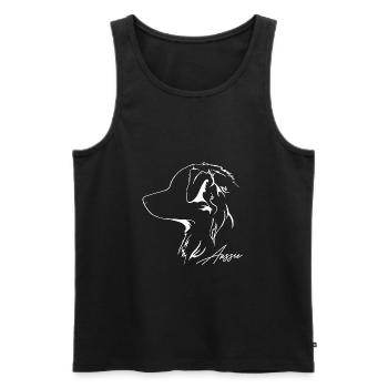 AUSSIE Australian Shepherd Hunde Hütehund Wilsigns - Männer Premium Bio Tank Top - Schwarz - Vorne - Michal (187cm)